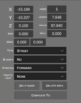 Path property inspector