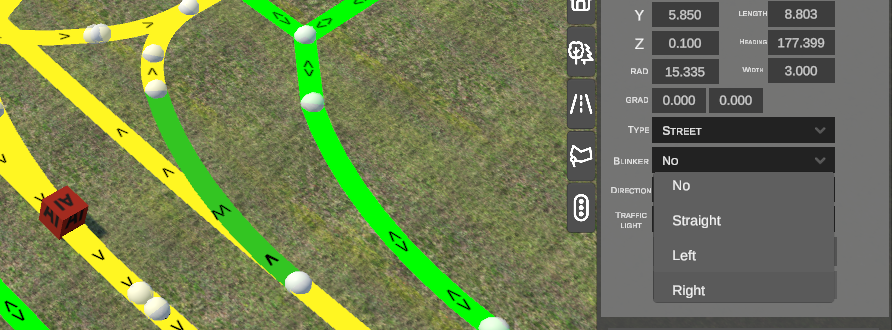 Blinker dropdown selector