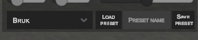 UV presets section