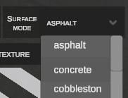 Surface mode selector