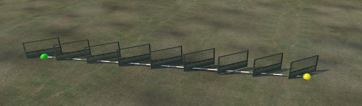 Guardrails along spline result