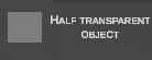 Half transparent toggle