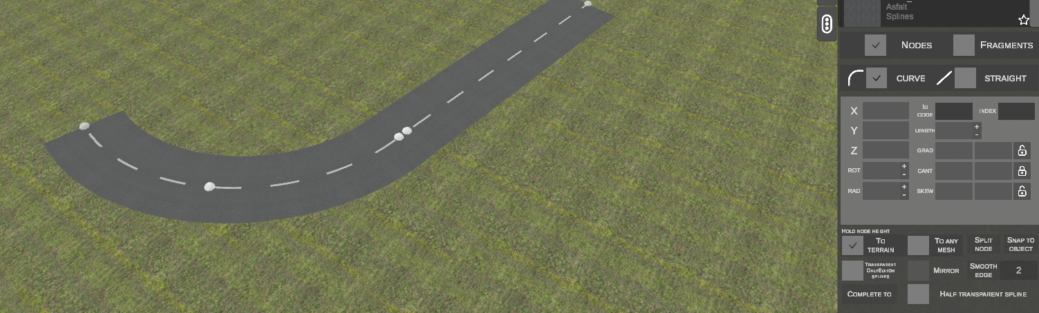Generated connecting curve