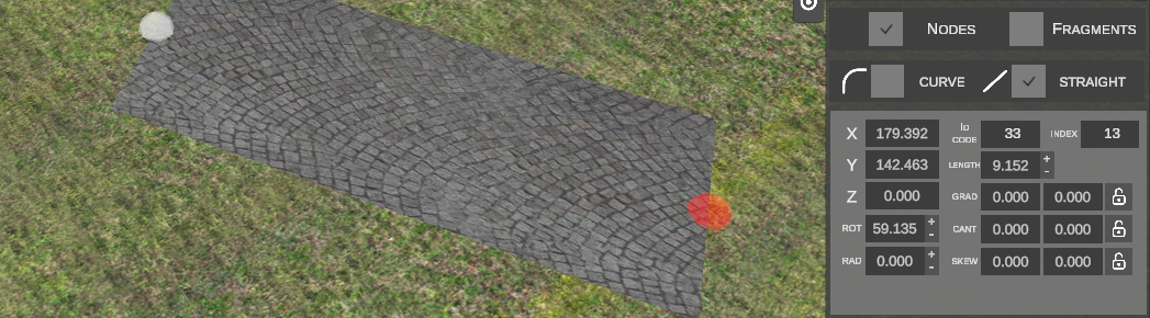 Creating straight segment