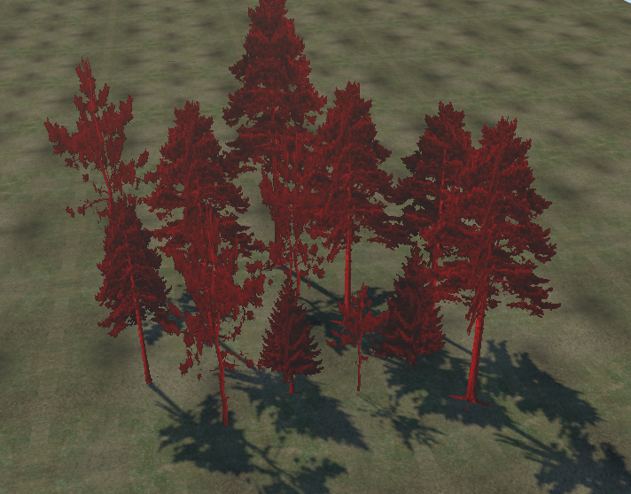 Selected tree cluster